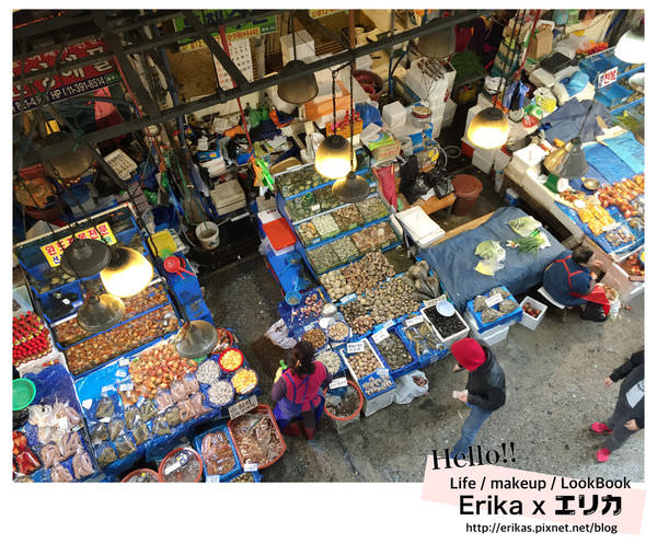 韓國｜2015首爾自由行Day2-2♥第一次生吃章魚 鷺梁津水產市場海鮮體驗去